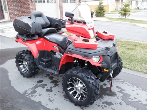 rear seat and storage for atv